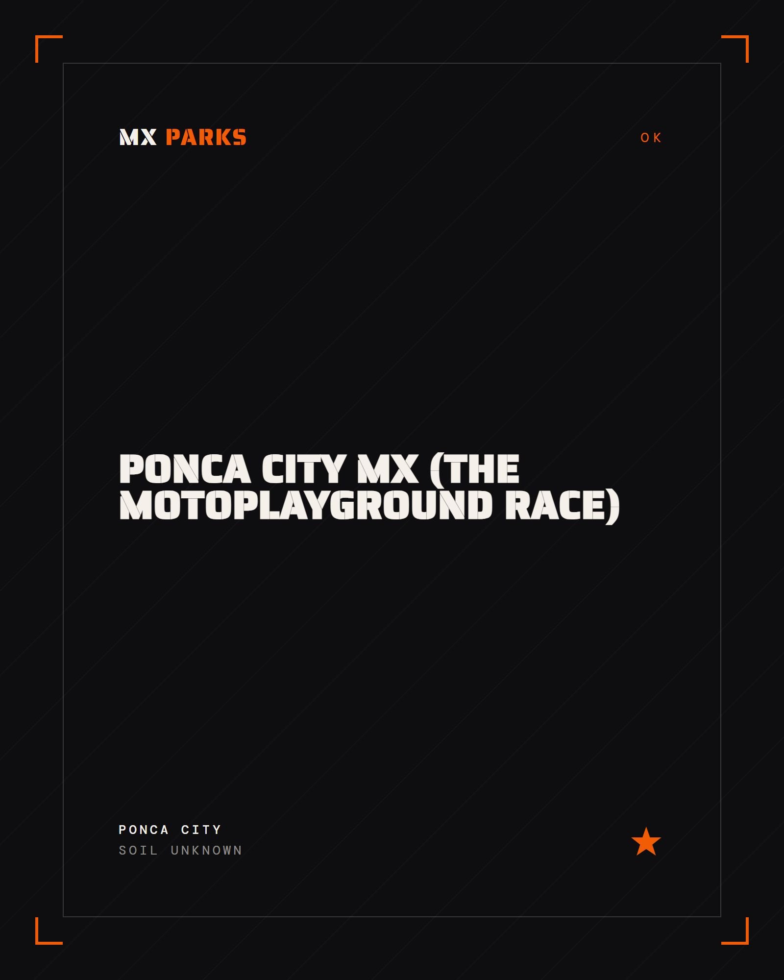 Ponca City MX (The Motoplayground Race)