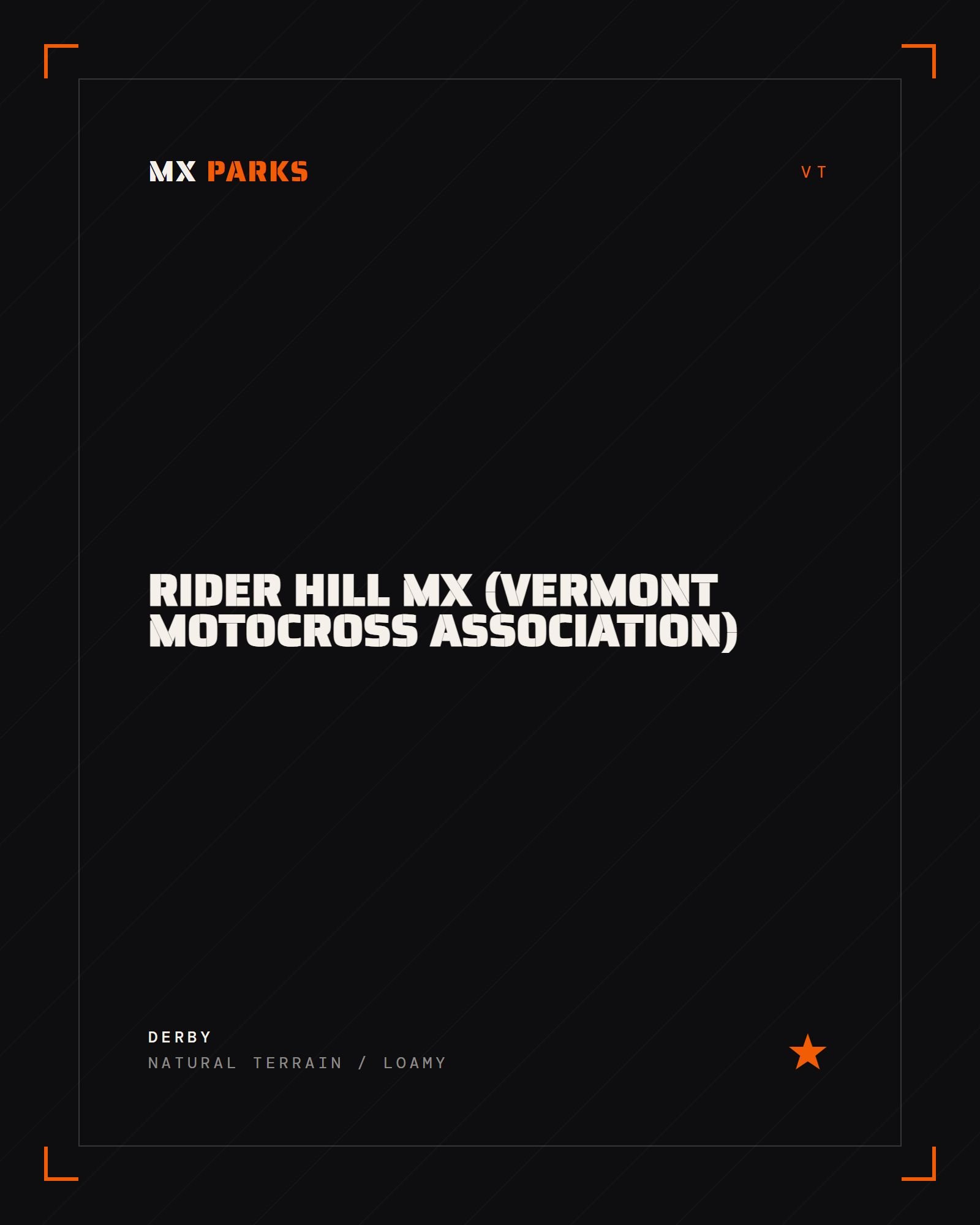 Rider Hill MX (Vermont Motocross Association)
