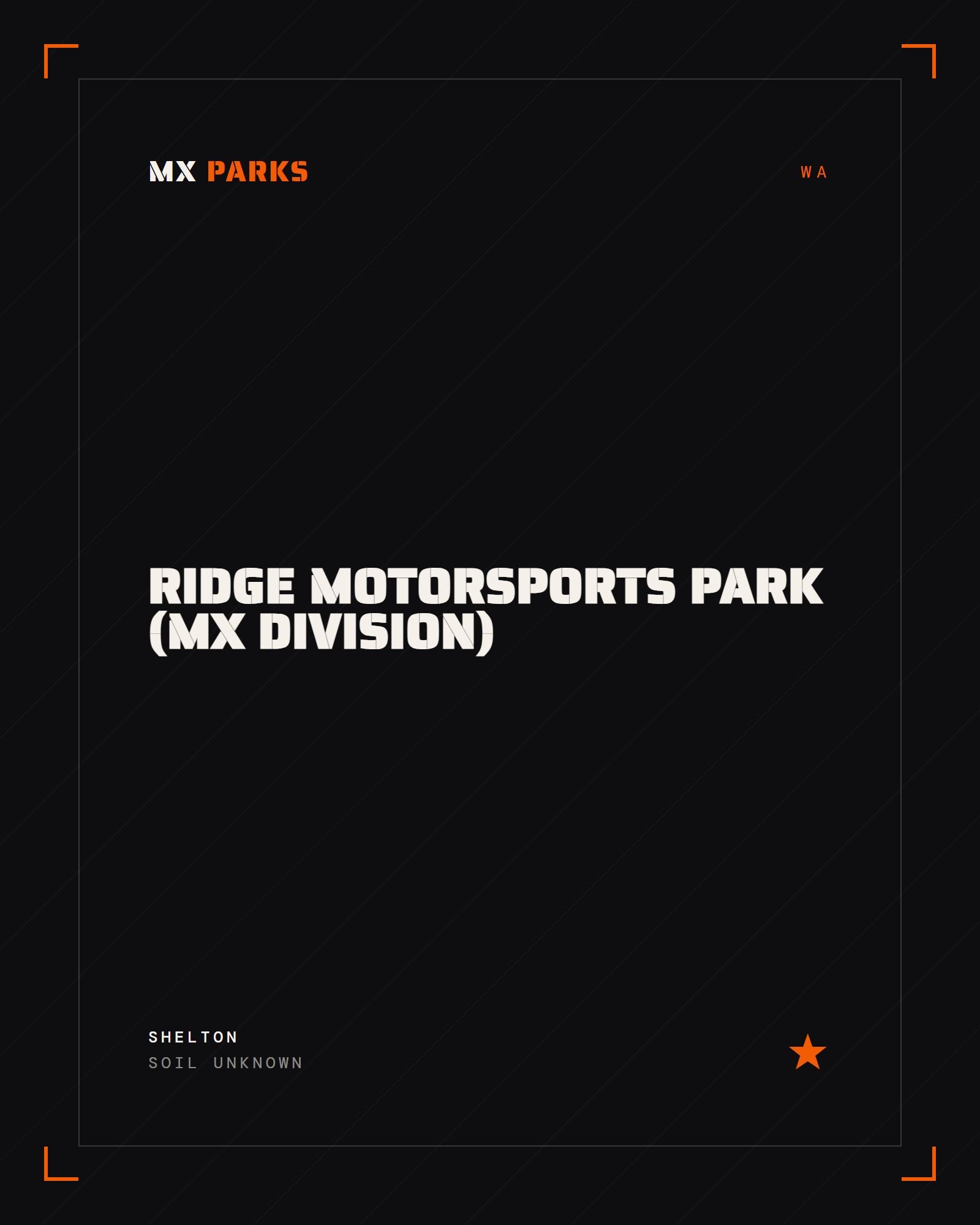 Ridge Motorsports Park (MX Division)