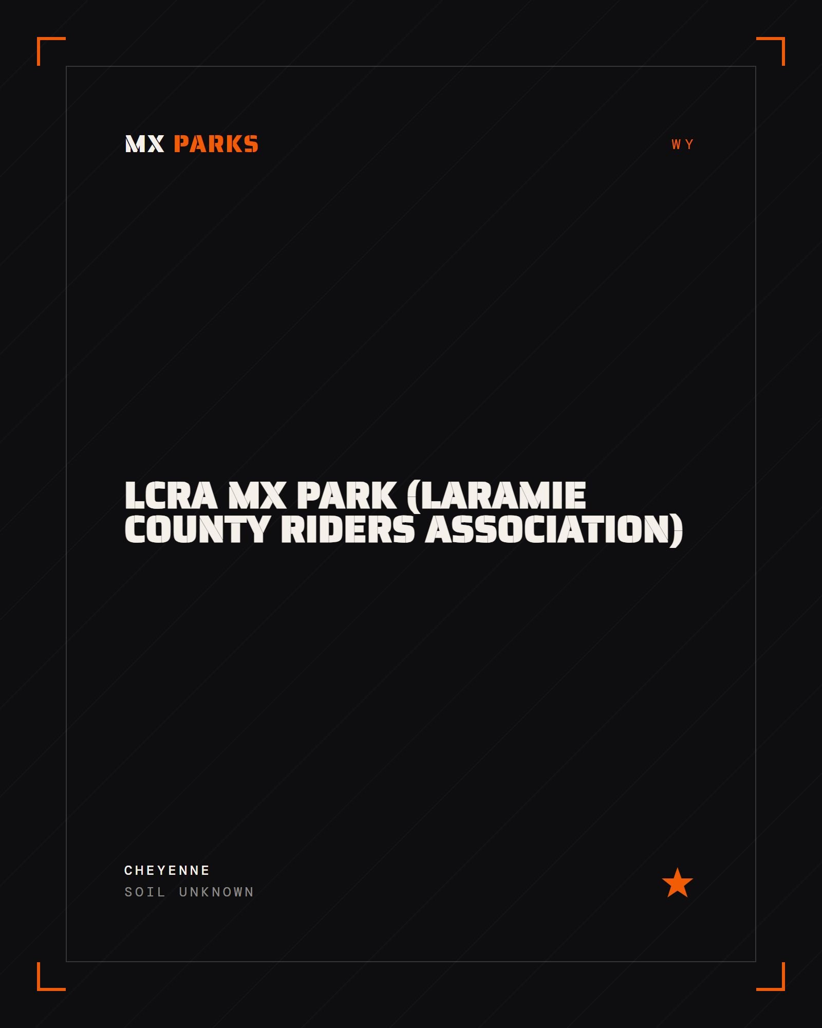 LCRA MX Park (Laramie County Riders Association)